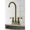 Kingston Brass KB493ACL Two-Handle High-Arc Bar Faucet, Antique Brass KB493ACL - alternate 2
